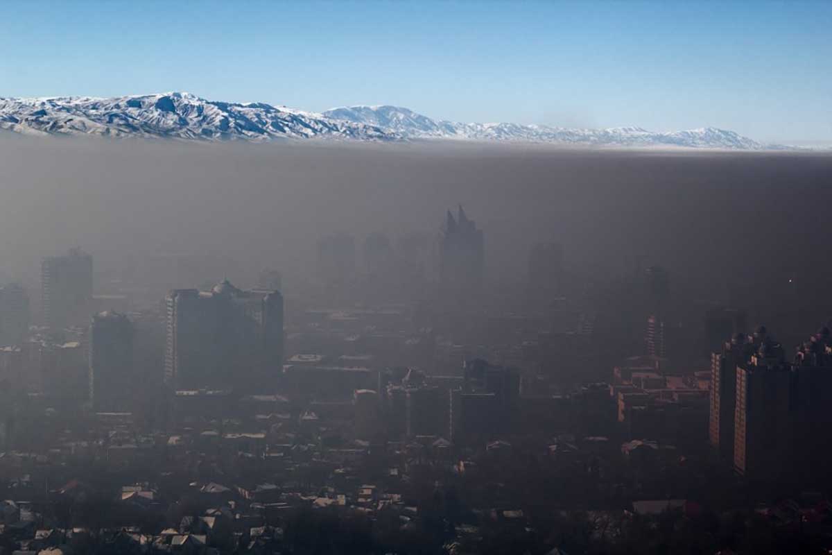 Smog over Almaty